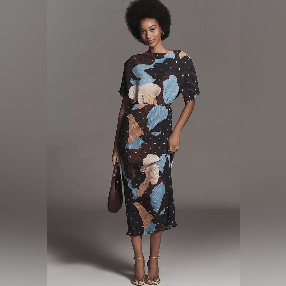 Never Fully Dressed Multi-Color Abstract Print Maxi Dress - Picture 5 of 12